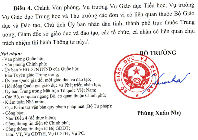 Thong tu 32 2018 TT BGDDT ban hanh Chuong trinh pho thong