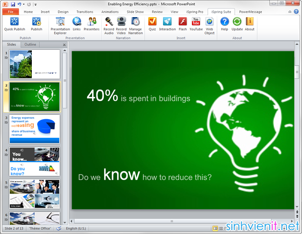 iSpring Suite 6.2.0 Full Crack - Công cụ hỗ trợ tạo bài giảng điện tử cho MS PowerPoint