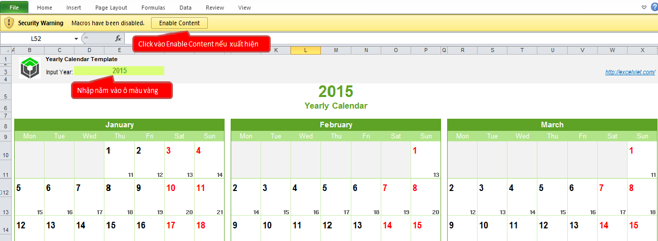 Lịch âm dương các năm bằng Excel