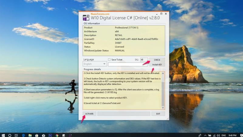 Kích hoạt bản quyền số Windows 10 Pro vĩnh viễn