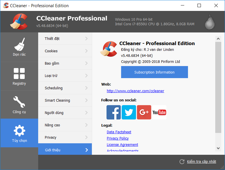 Download CCleaner Professional 5.48.6834 Full Crack